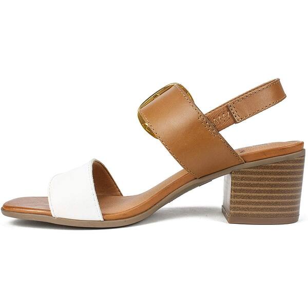 Shop White Mountain Womens Lamar Leather Open Toe Casual Slingback