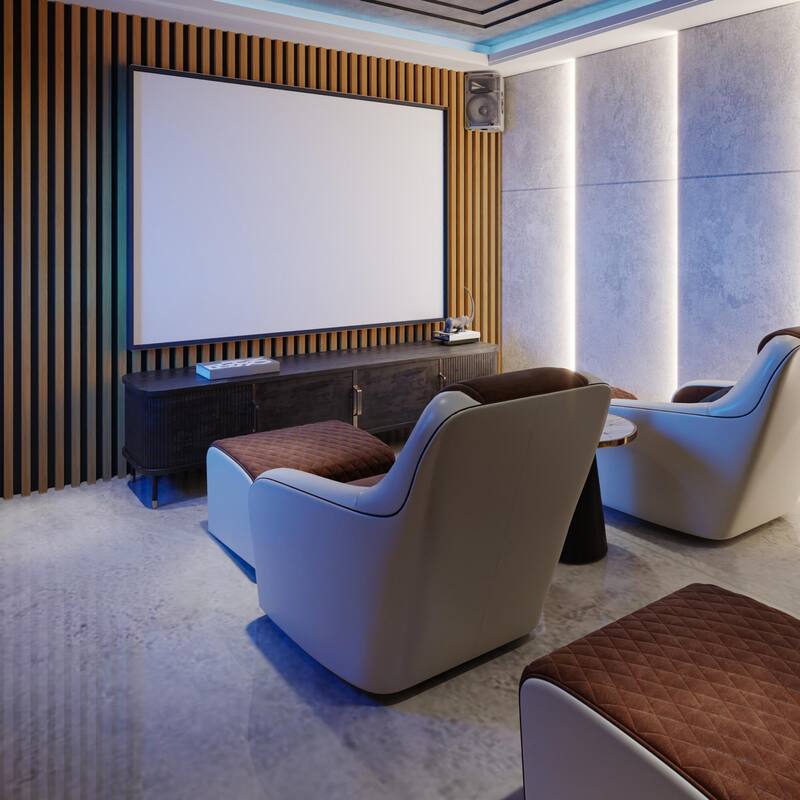 4 Panels 93"x12" MDF Slat 3D Wall Paneling Cover 31 Sq.Ft. - N/A