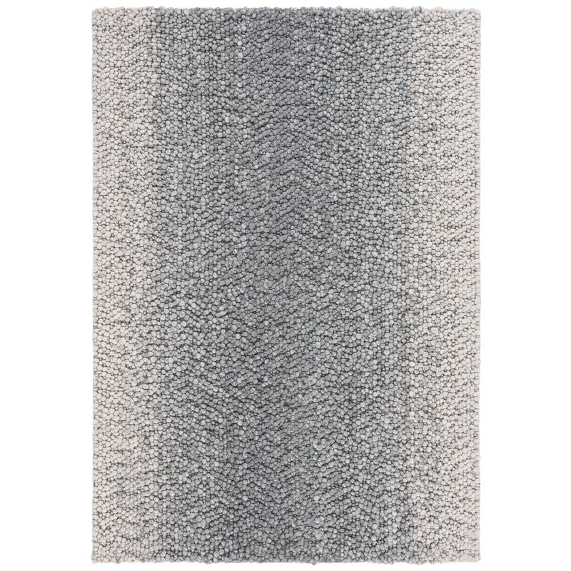 SAFAVIEH Handmade Natura Seita Transitional Wool Rug - 5' x 8' - Light Grey