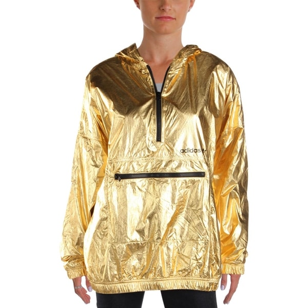 adidas gold windbreaker