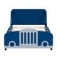 preview thumbnail 3 of 8, Twin Size Car-Themed Platform Bed with Protective Side Rails and Wheels for a Fun and Safe Sleep Experience