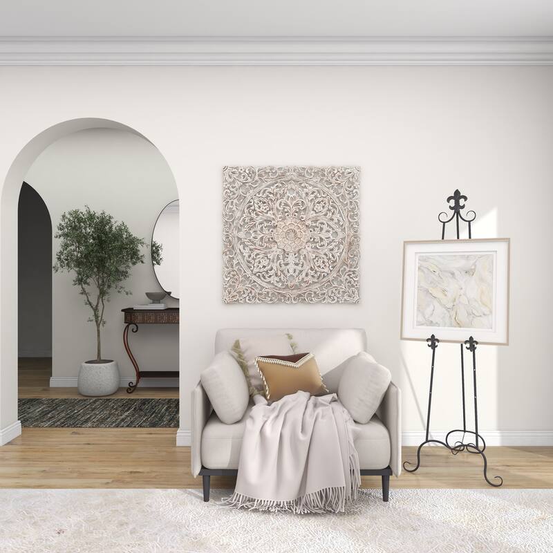 Black Metal Extra Large Adjustable 3 Tier Scroll Display Easel with Chain Support