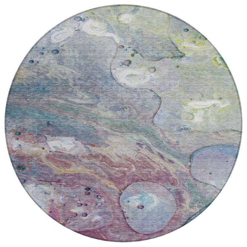 HomeRoots Abstract Transitional Rectangle Outdoor Rug
