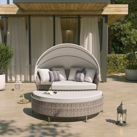 Ove Decors Bottega 3-Piece Daybed in Light Brown