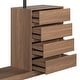 preview thumbnail 12 of 33, Modern Wardrobe Closet with Drawers Shelves and Cabinets Storage Organizer - 55.30"L