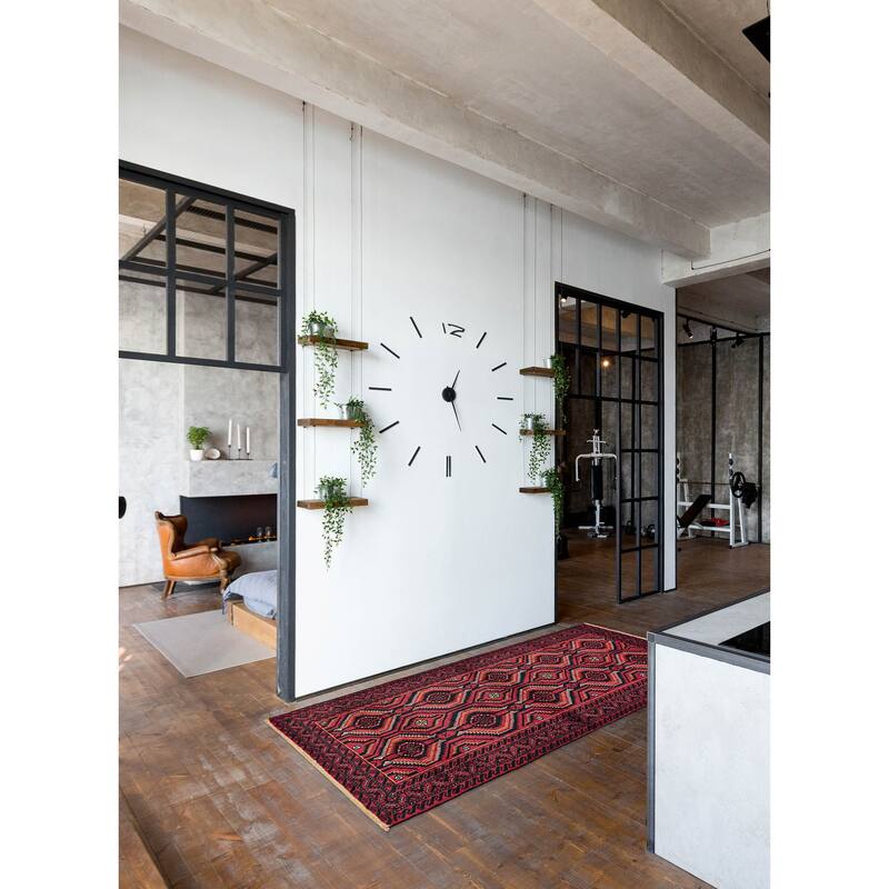 ECARPETGALLERY Hand-knotted Teimani Red Wool Rug - 3'5 x 6'4