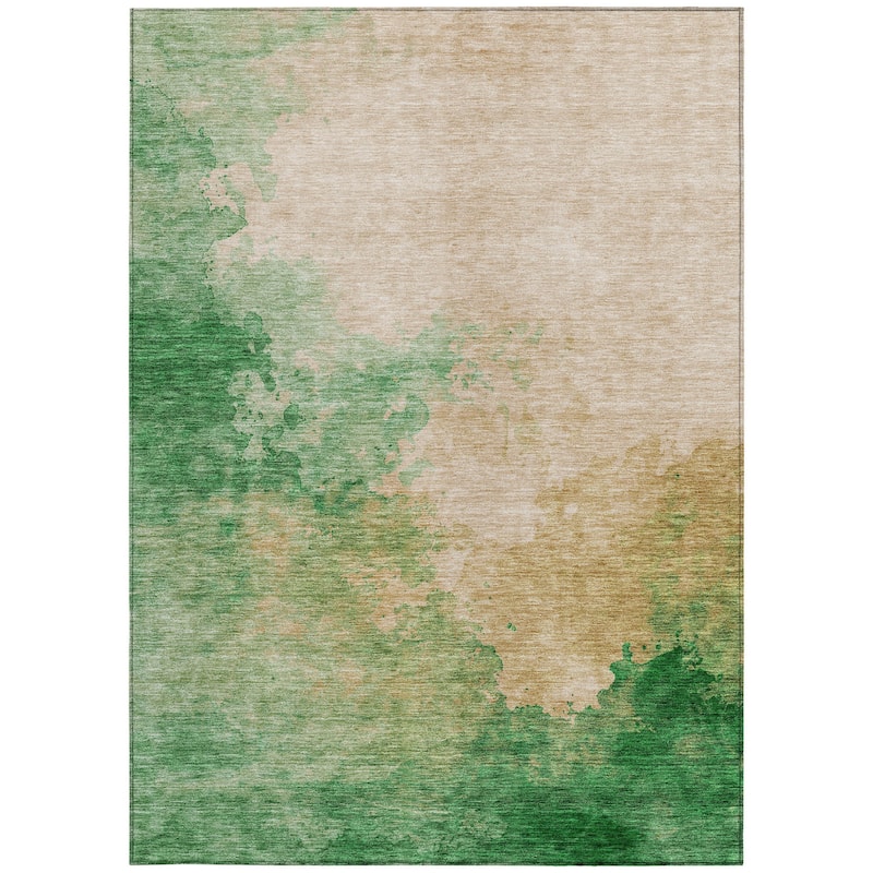HomeRoots Abstract Transitional Rectangle Outdoor Rug