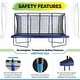 preview thumbnail 3 of 5, Machrus Upper Bounce 8' X 14' Gymnastics Style, Rectangular Trampoline Set with Top-Ring Enclosure System