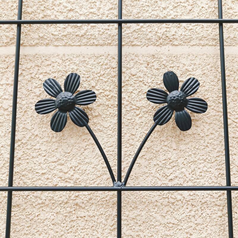 2 Pack Metal Garden Trellis 86.7in x 19.7in Rustproof Trellis