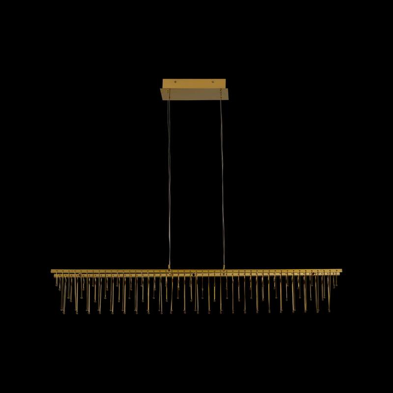 Lucerna 48" LED Linear Pendant in Stainless Steel Gold