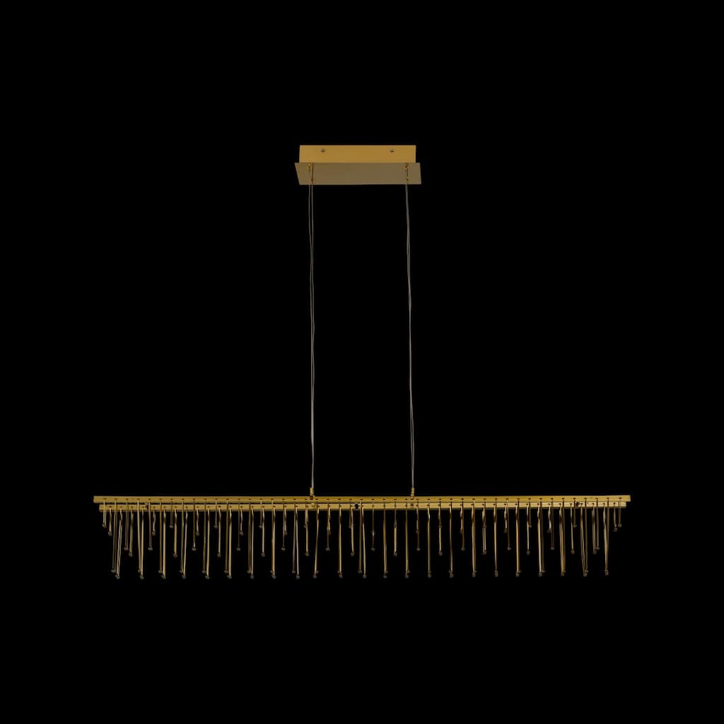 Lucerna 48" LED Linear Pendant in Stainless Steel Gold