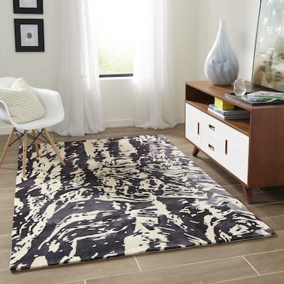 Momeni New Wave Hand Tufted New Zealand Wool Contemporary Abstract Area Rug