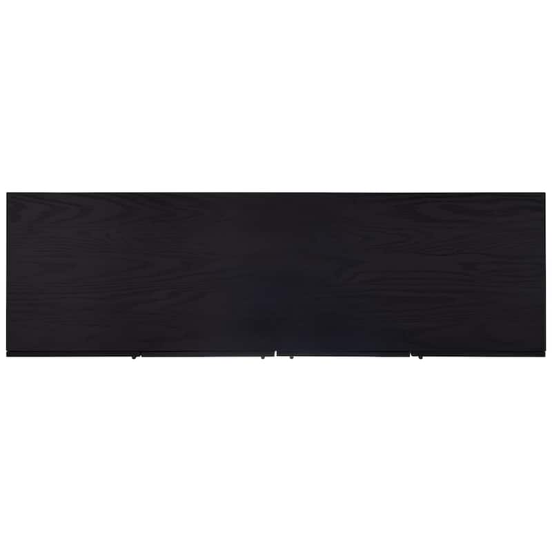 SAFAVIEH Couture Zhetchka Mid-Century 58-inch Storage TV Media Stand - 58" W x 18" L x 27" H - 58Wx18Dx27H