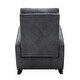 preview thumbnail 26 of 40, Velvet Rocking Chair with Side Pocket, Comfy Accent Chair with High Back, Upholstered Nursery Rocking Lounge Chair