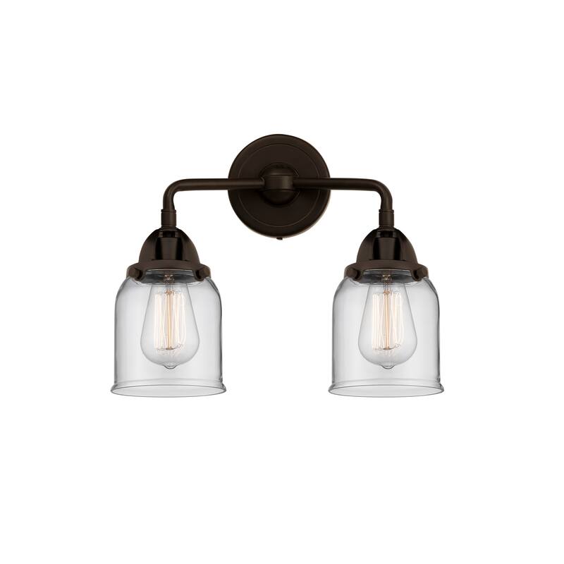 Innovations Lighting 288-2W-12-13 Bell Vanity Bell 2 Light 13" Wide - Oil Rubbed Bronze / Clear