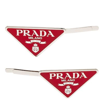 Prada Metal Hair Pins, Set of 2