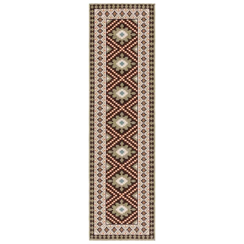 SAFAVIEH Veranda Eyvor Indoor/ Outdoor Waterproof Patio Backyard Rug