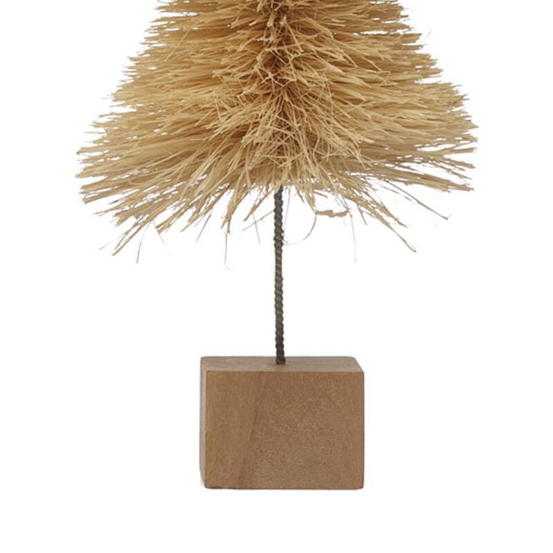 Sisal Bottle Brush Tree with Wood Base