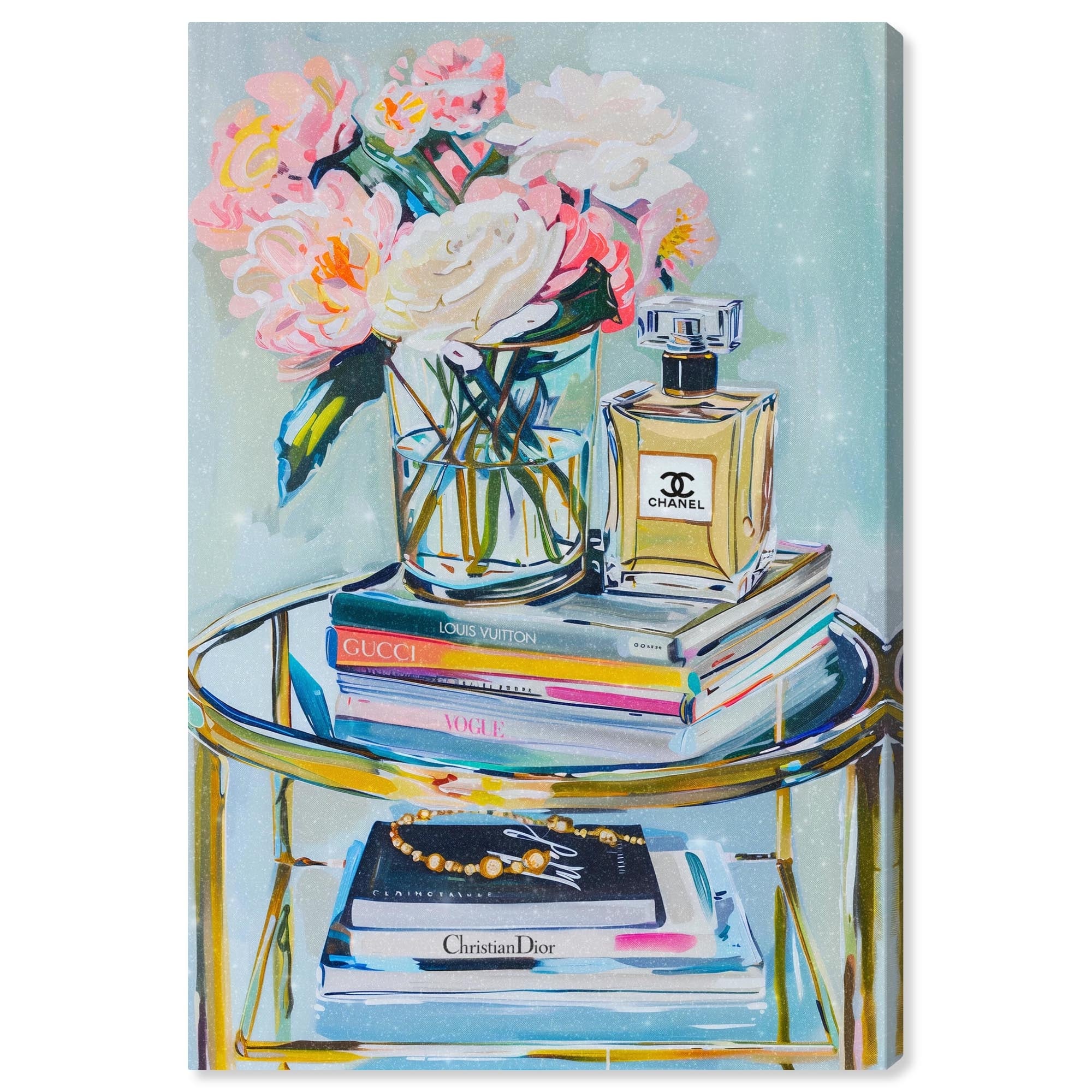Glass Stand Glam Canvas by Art Remedy, Gallery Wrapped