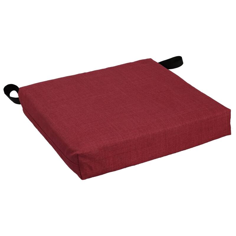 16-inch Indoor/Outdoor Solid Chair Cushions (Set of 4) - 16 x 16