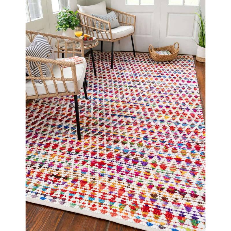 Braided Slin Collection Area Rug - 5'x8' - Multi