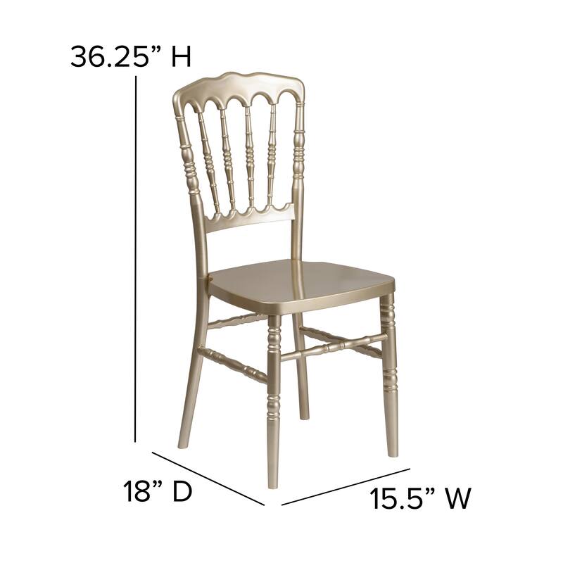 Resin Stacking Napoleon Chair