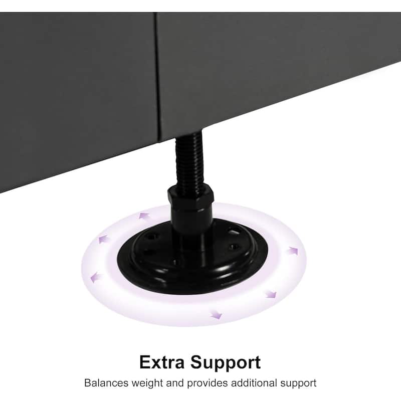 PURPLE LEAF Square Iron Patio Umbrella Base in Black - 40.16"X 23.62"X 14.17"