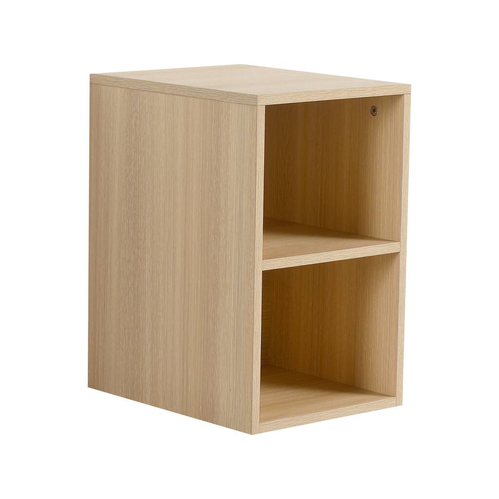 12 Inch Small Wall Mounted Storage Shelves, Bathroom Storage, Plywood, American White Oak