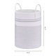 preview thumbnail 8 of 8, Woven Storage Bin with Handles, Shelf Closet Storage Basket Organizer Bin for Blankets, Clothes, Shoes in Living Room Home Decor White/Black - 19.7*19.7*15in