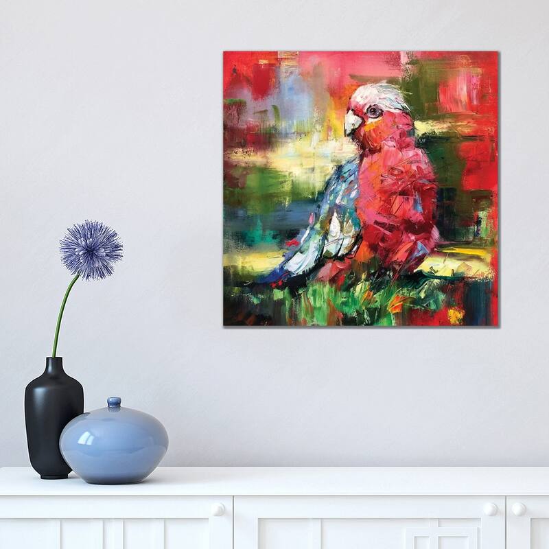 iCanvas "Galah" by Jos Coufreur Canvas Print - 18x18x1.5