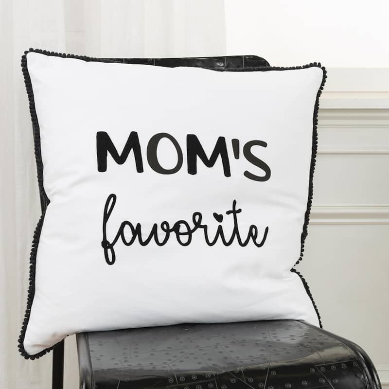 "MOM'S favorite" Throw Pillow