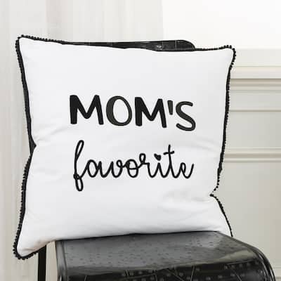 "MOM'S favorite" Throw Pillow