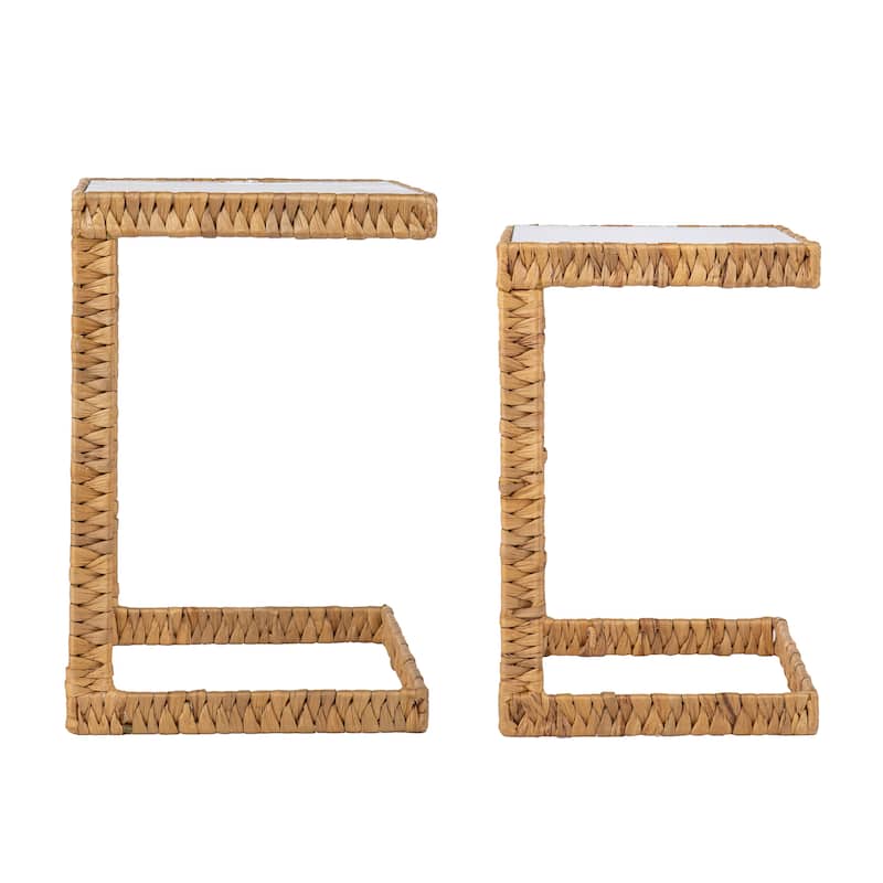 SEI Furniture Ismaya Hyacinth C Table (Set 2) - 20"W x 16"D x 24"H