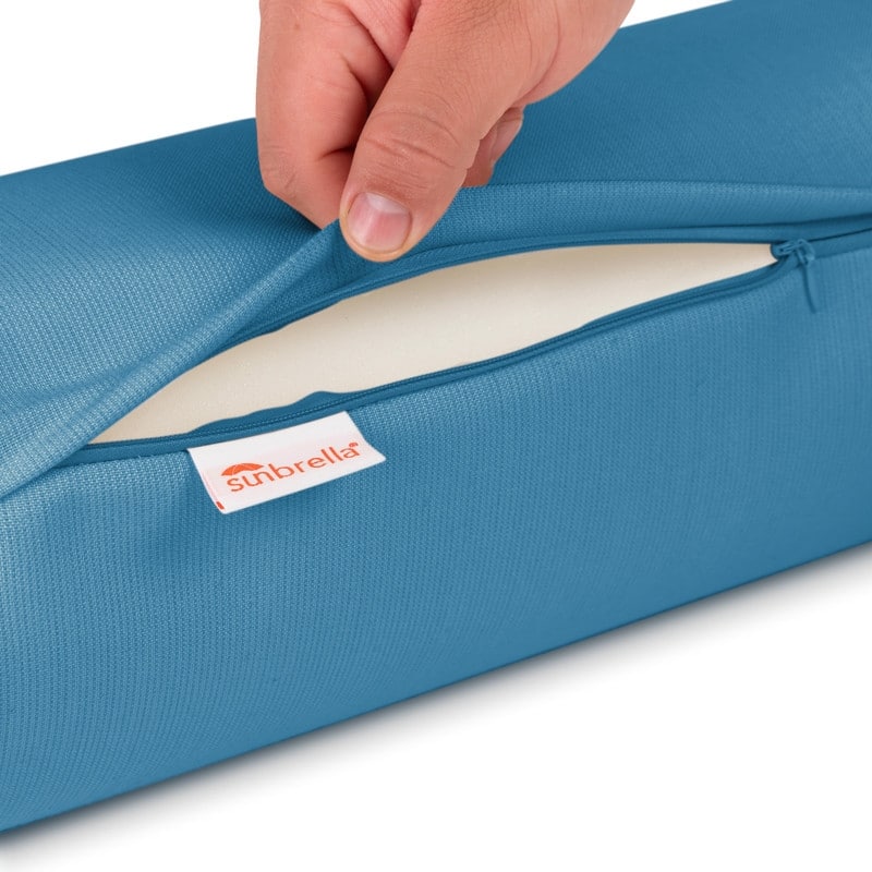 Austin Horn Classics Sunbrella Zippered Neck Roll Bolster (set of 2)