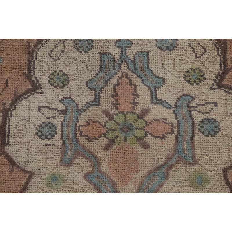 Over-Dyed Tabriz Persian Vintage Area Rug Handmade Wool Carpet - 7'2"x 10'6"