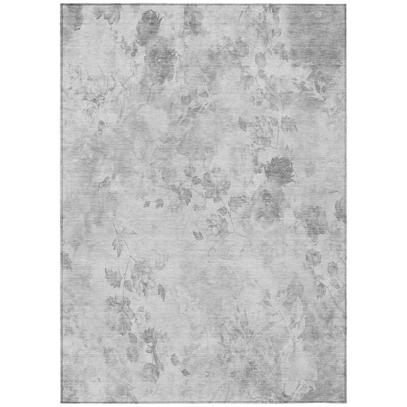HomeRoots Floral Transitional Rectangle Outdoor Rug