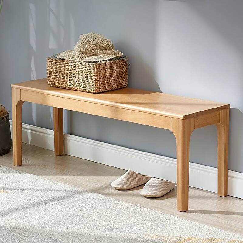 Solid Wood Dining Bench Entryway Bench Farmhouse Kitchen Table Bench