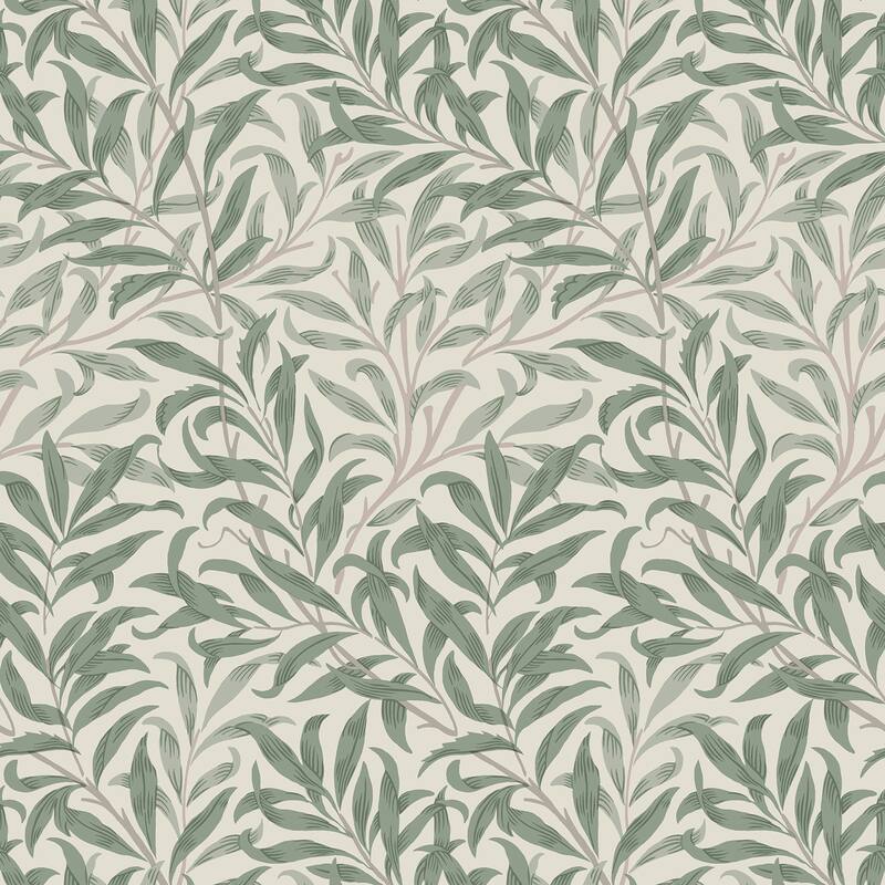 Willow Boughs Bayleaf Peel and Stick Wallpaper
