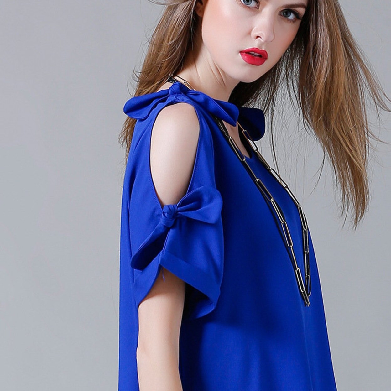 strapless loose dress