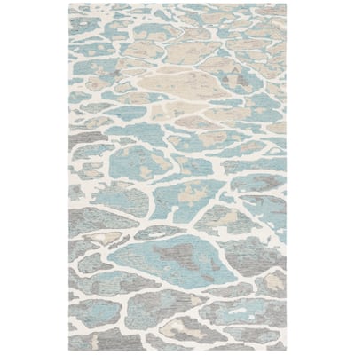 SAFAVIEH Handmade Abstract Perpetua Contemporary Wool Rug