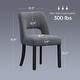 preview thumbnail 8 of 62, Set of 2/4/6 Modern Fabric Upholstered Dining Room Chair Kitchen Chairs with Wood legs