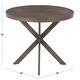 preview thumbnail 5 of 19, Carbon Loft Torkia X-pedestal Industrial Wood and Metal Dinette Table - N/A