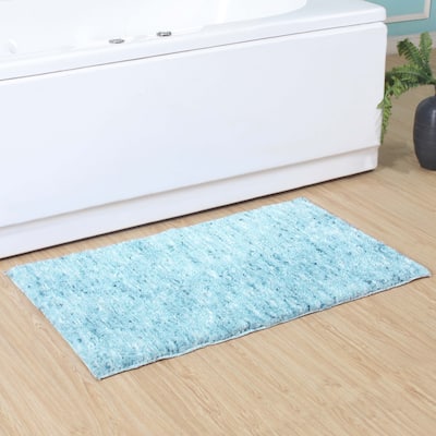 Home Weavers Cloud Comfort 100% Microfiber Bathroom Rug, Machine Washable & Non Slip, Thick Plush Rugs for Shower - 24x40