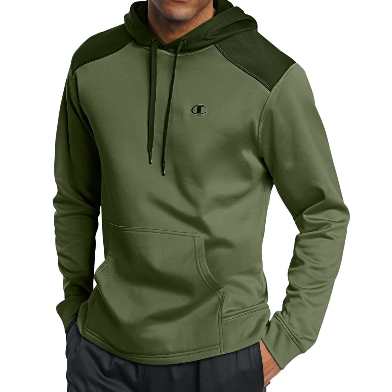 champion sweater olive green zone