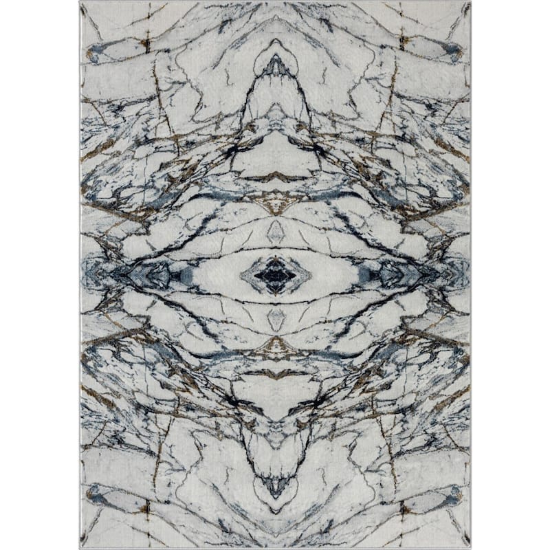 Luxe Weavers Abstract Modern Marble Area Rug, Indoor Carpet for Living Room