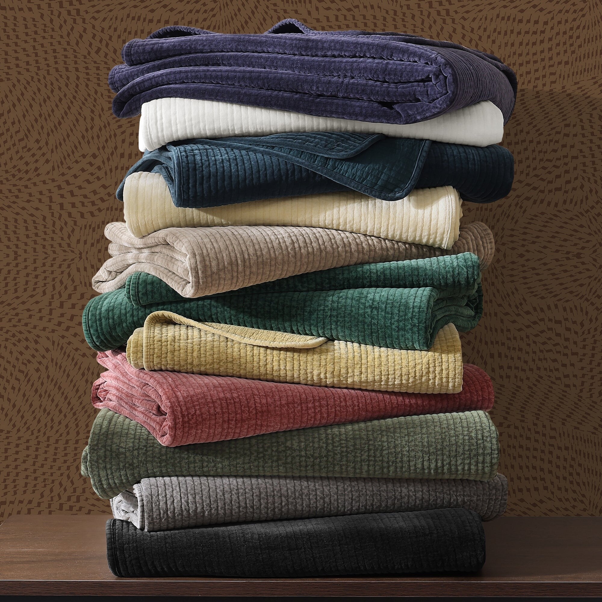 HiEnd Accents Stonewashed Cotton Velvet Quilt, 1PC - Bed