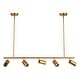 preview thumbnail 38 of 41, 5 - Light Modern Adjustable Metal Linear Spot Tracking Pendant Light