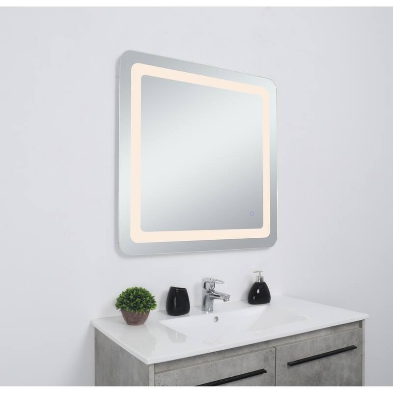 Elegant Lighting MRE33030 Genesis 30" W x 30" H Transitional Square