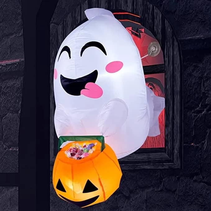 4.5 FTHalloween Inflatable Flying Ghost
