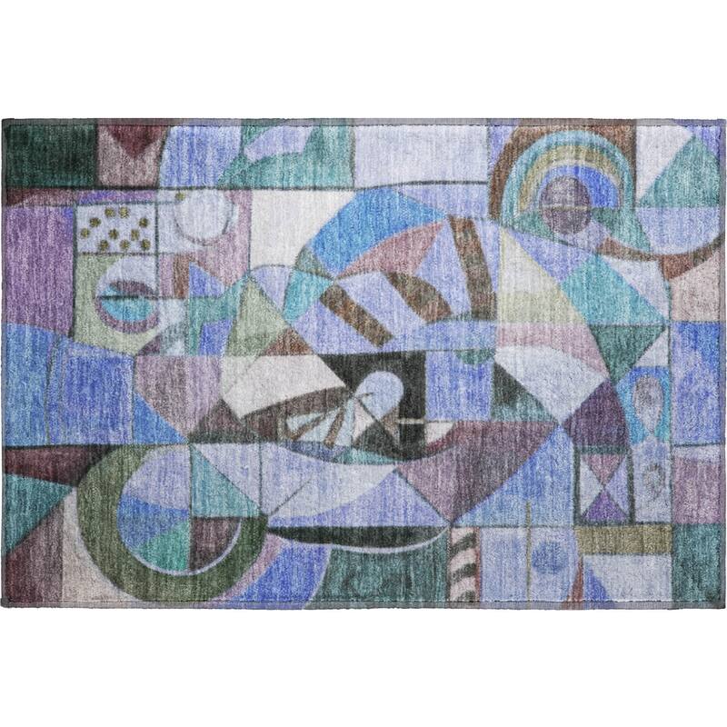Premium Washable Super Soft Mosaic Contemporary Mayfield Rug